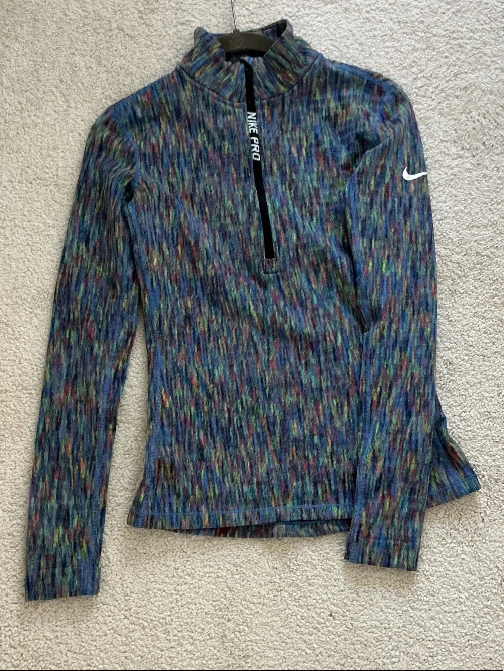 Nike Pro Soul Cycle Edition Women’s Multi-Color Space-Dye Quarter-Zip Sweater